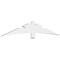 Ekena Millwork Alberta Architectural Grade PVC Gable Bracket, 96"W x 16"H x 2"D x 6"F, 4/12 Pitch GBP096X16X0206ALB00 - alternate 1